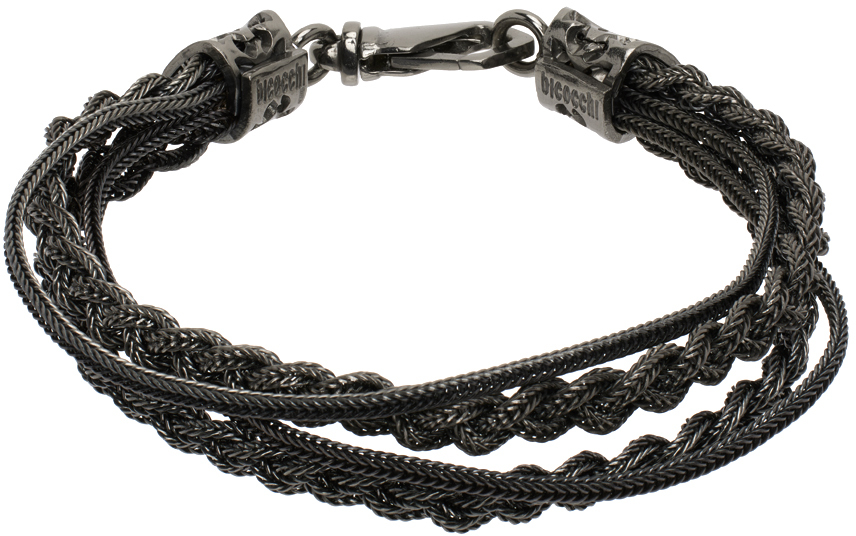 Black Double Braided Bracelet