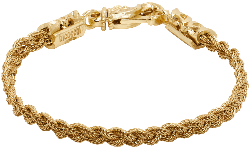 Emanuele Bicocchi Gold Tiny Braided Bracelet