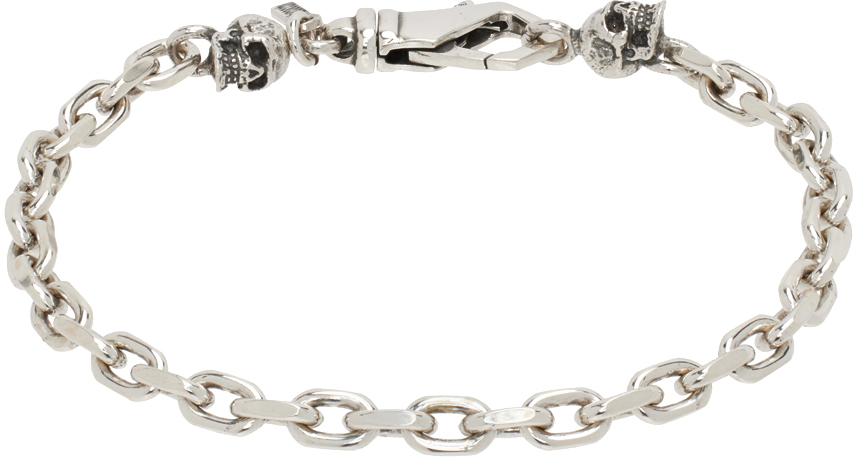 Emanuele Bicocchi Silver Chain Link Bracelet