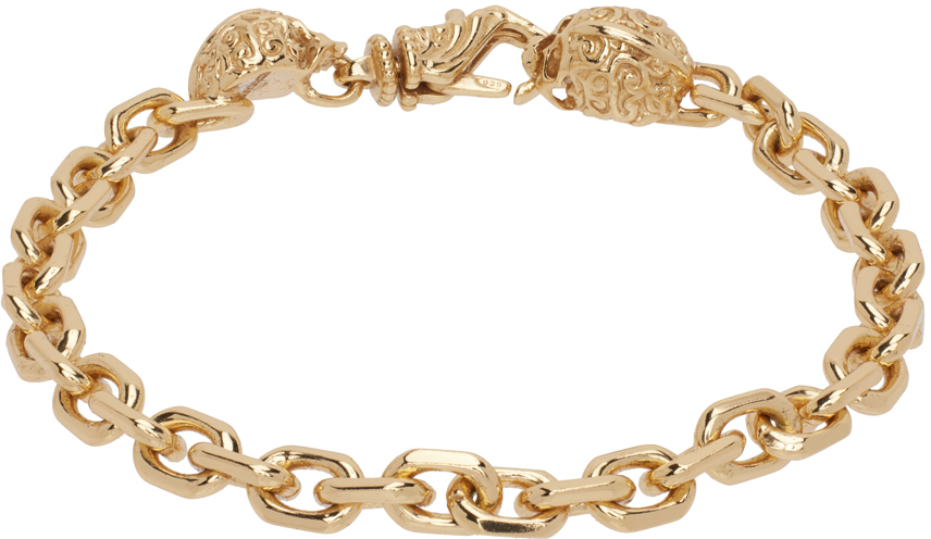 Emanuele Bicocchi SSENSE Exclusive Gold Rope Chain Bracelet