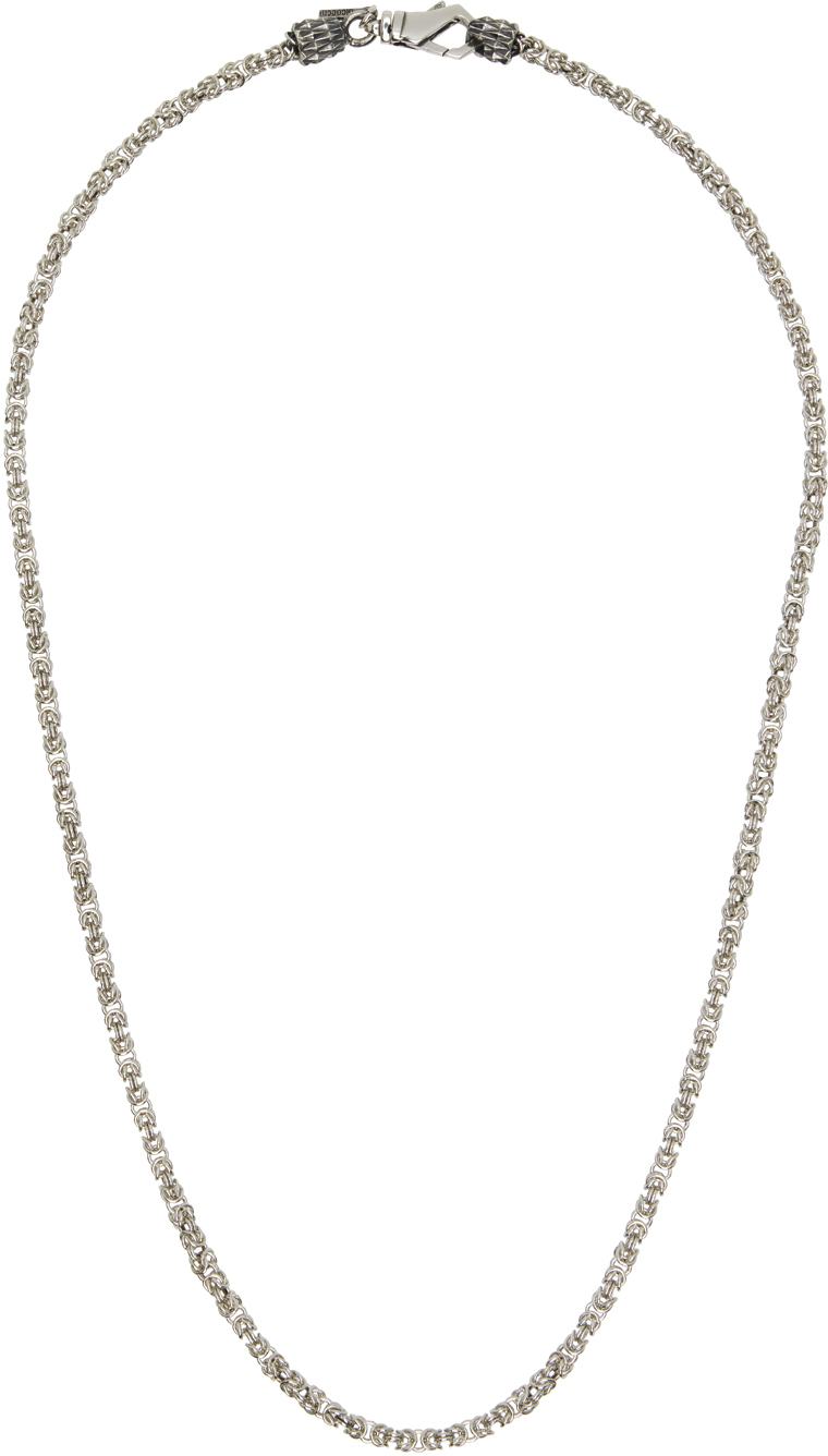 Emanuele Bicocchi: Silver Byzantine Chain Necklace | SSENSE UK
