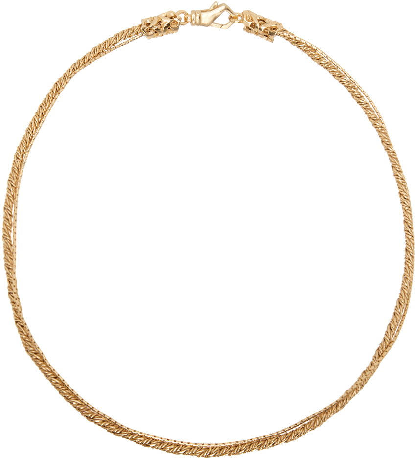 Emanuele Bicocchi Gold Tiered Rope Necklace