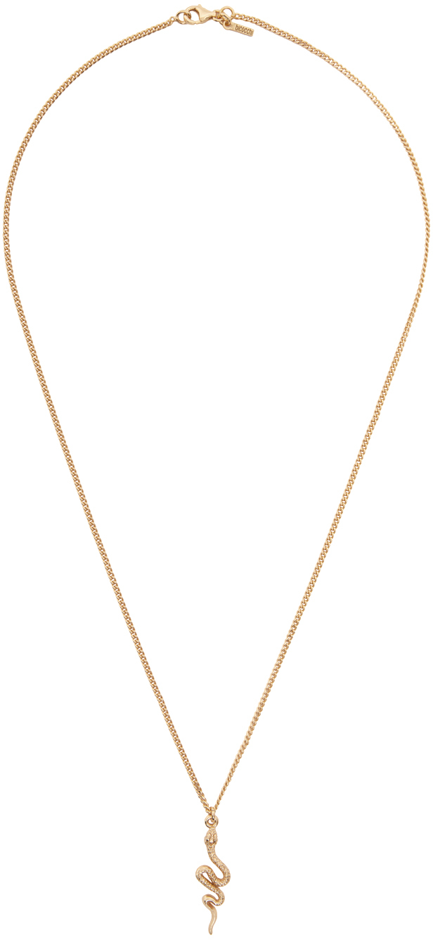 Emanuele Bicocchi Gold Tiny Serpens Pendant Necklace
