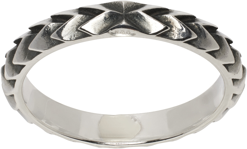 Silver Arrow Band Ring