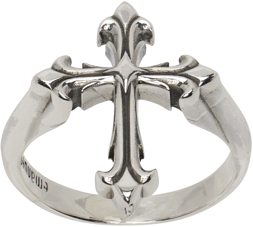 Emanuele Bicocchi Silver Fleury Cross Ring