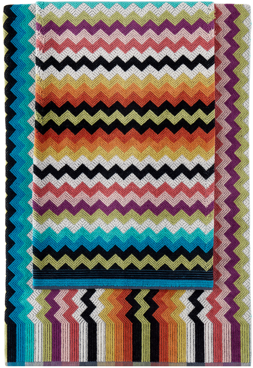 Missoni Multicolor Buster Two-piece Towel Set In 100