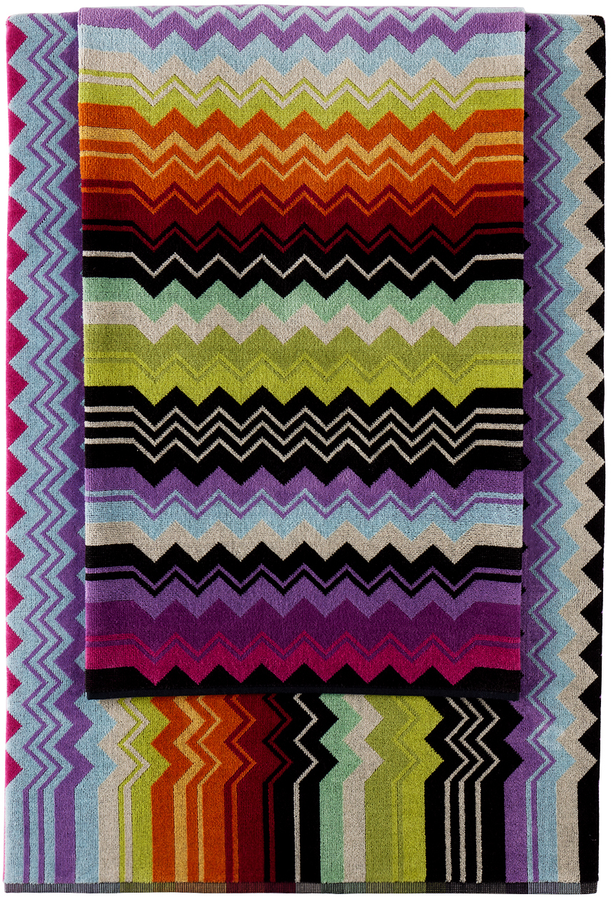 Missoni Multicolor Giacomo Two-piece Towel Set In T59