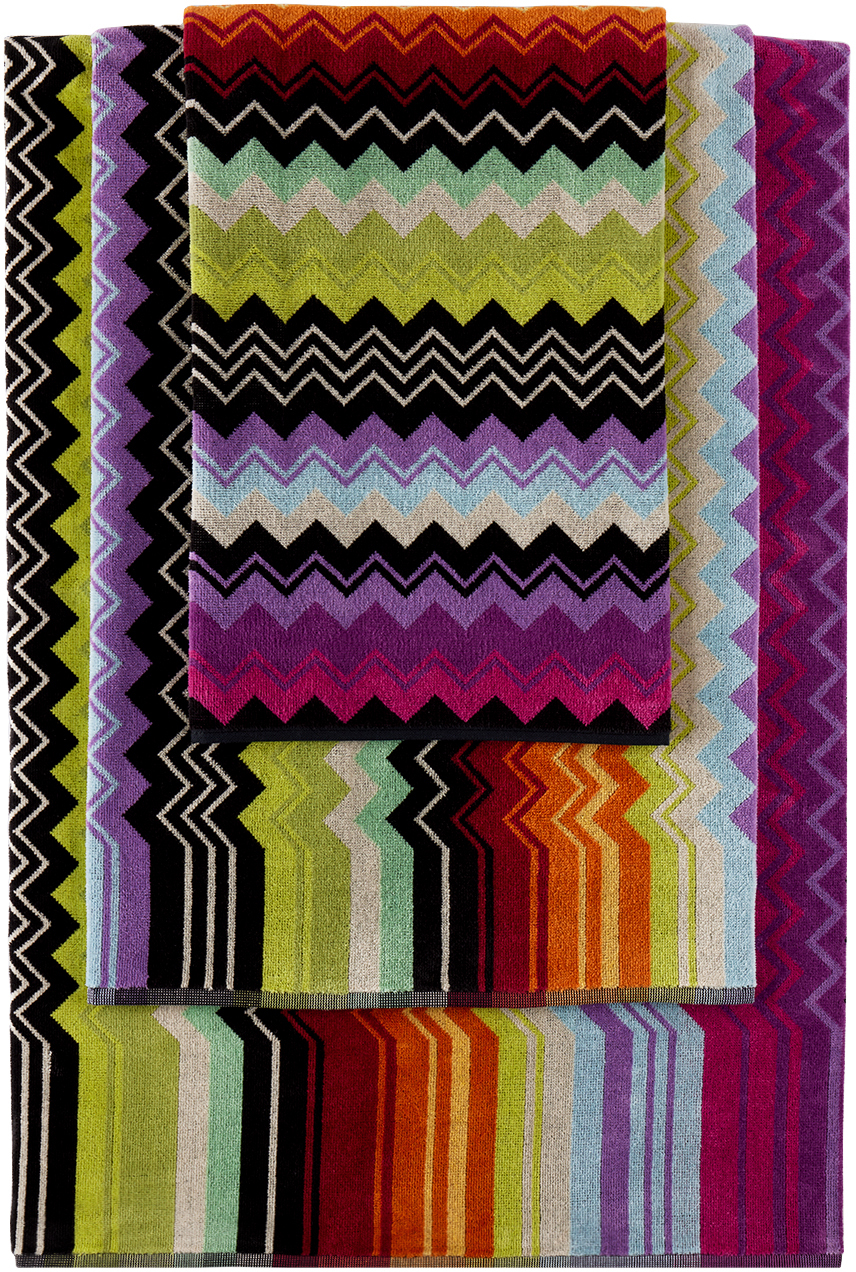 Missoni Multicolor Giacomo Five-piece Towel Set In T59