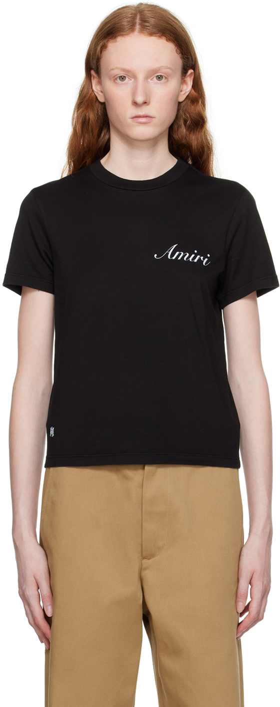 Shop Amiri Black Script T-shirt
