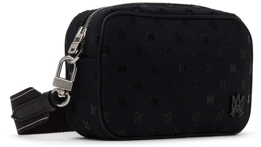 Amiri Paisley Canvas Bum Bag - Black