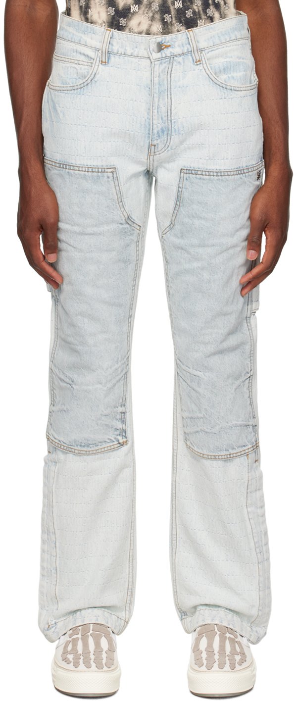 Indigo Jacquard Jeans