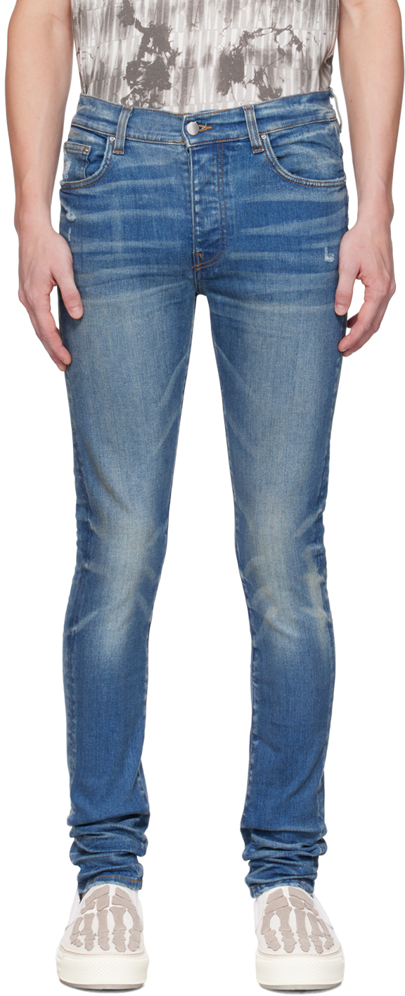 Blue Stack Jeans by AMIRI on Sale
