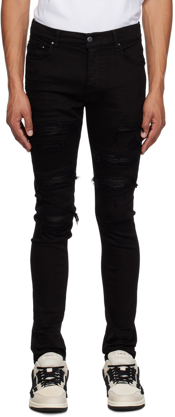 AMIRI: Black Thrasher Jeans | SSENSE UK