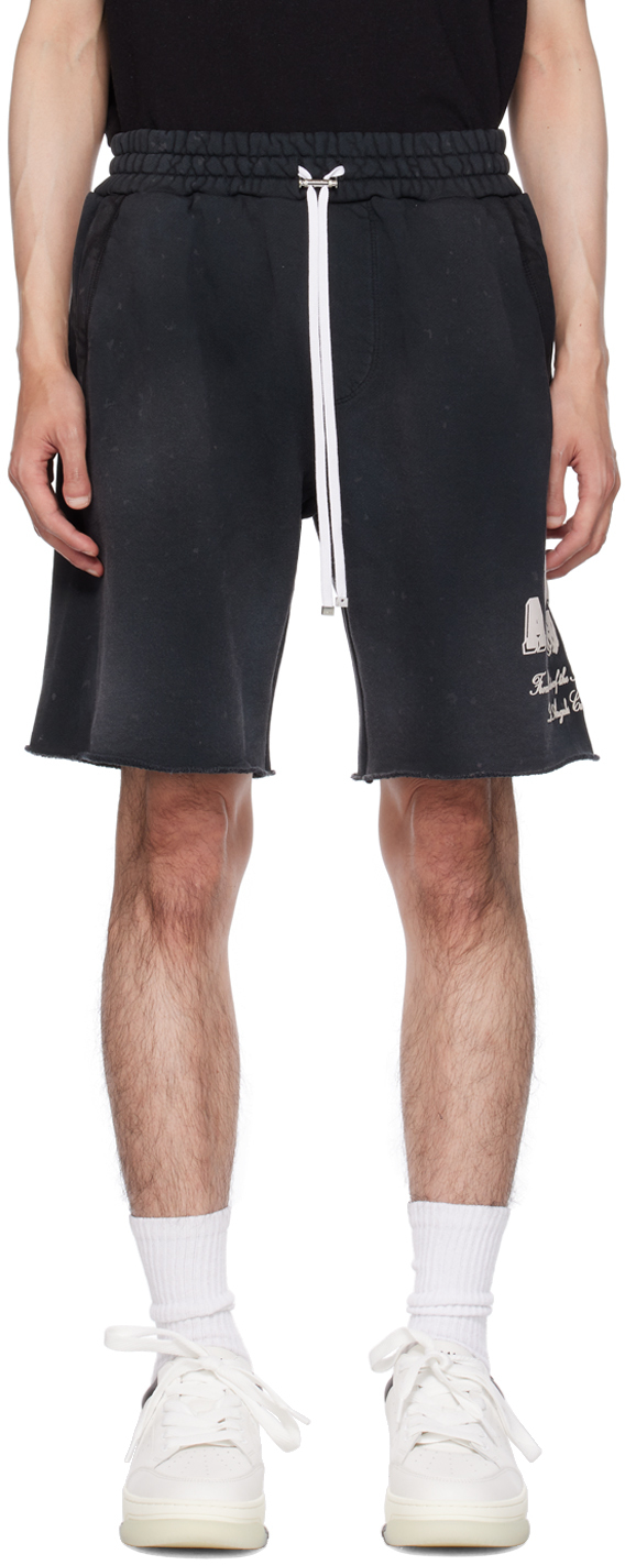 AMIRI Black Vintage Collegiate Shorts