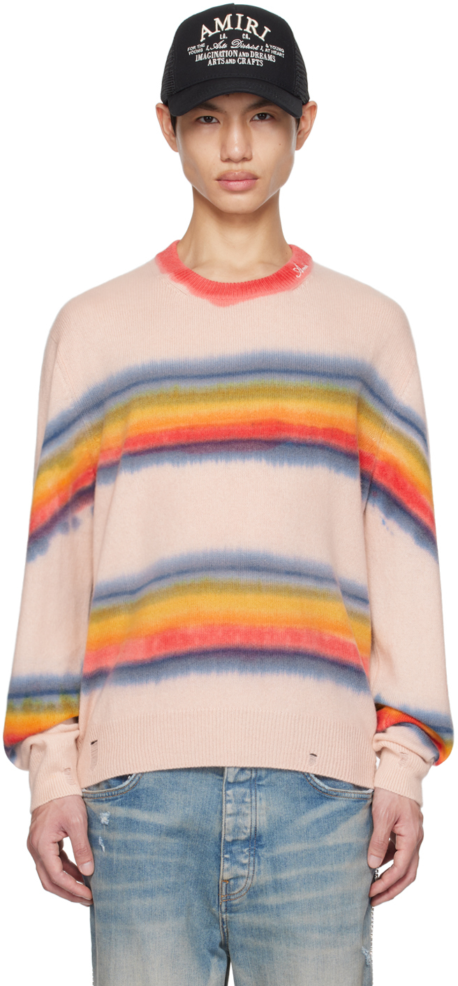 Shop Amiri Multicolor Tie-dye Sweater