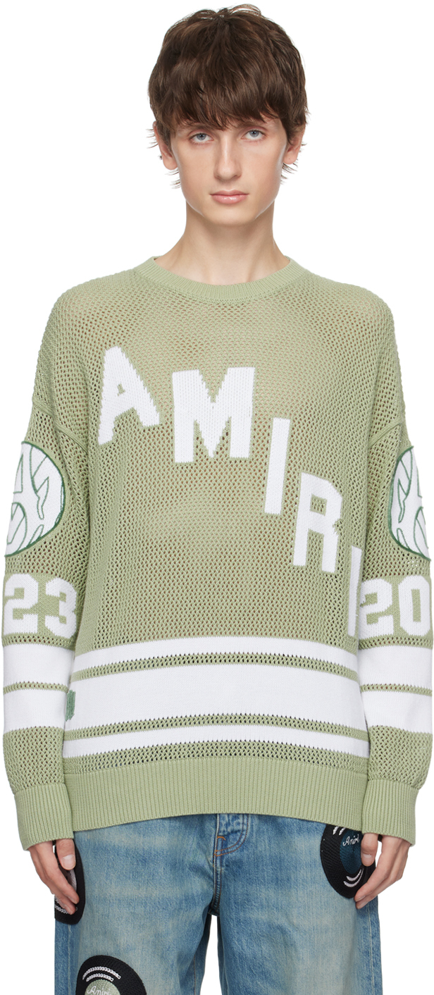 AMIRI Green Hockey Sweater