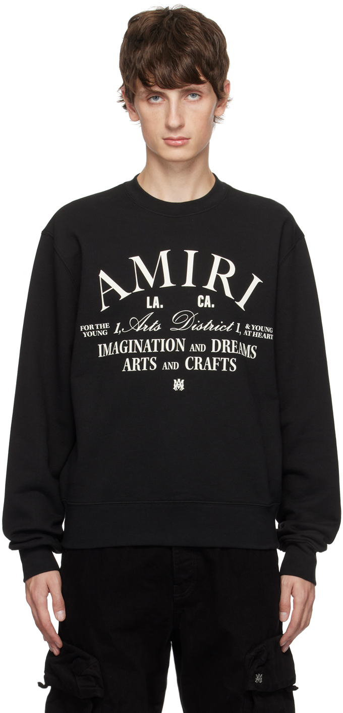 Shop Amiri Black 'arts District' Sweatshirt