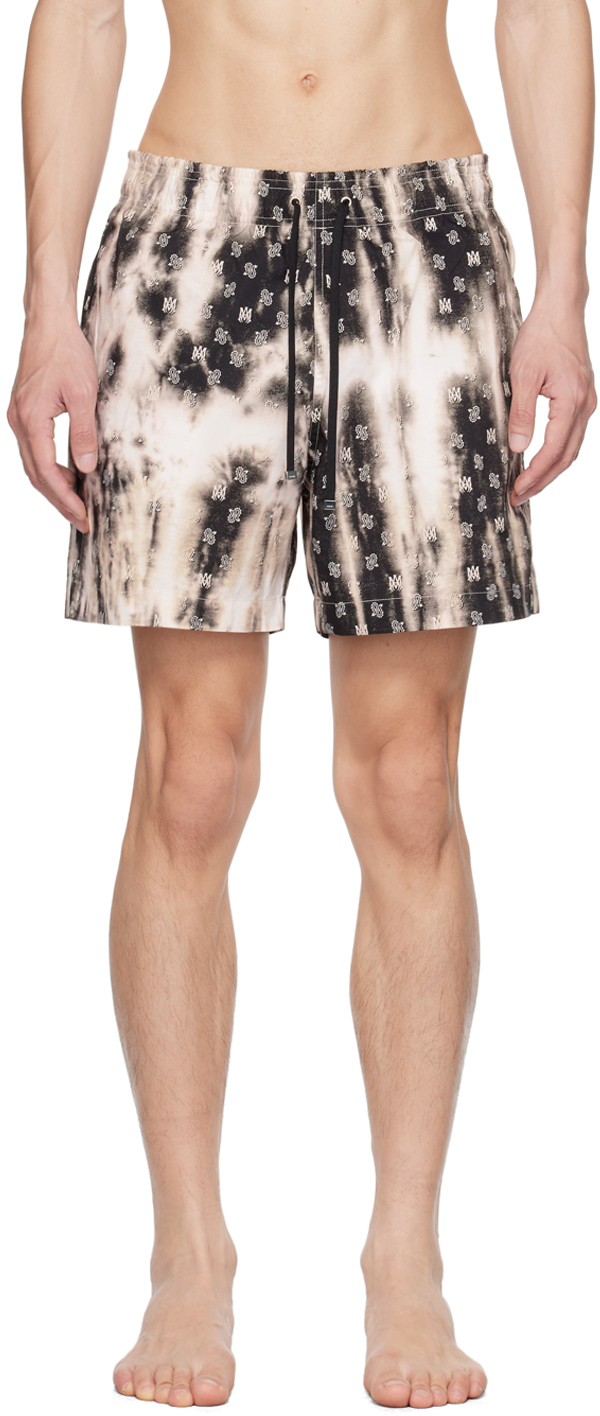 Amiri Men's Bleached Ma Paisley Silk Shorts In Multi-colour