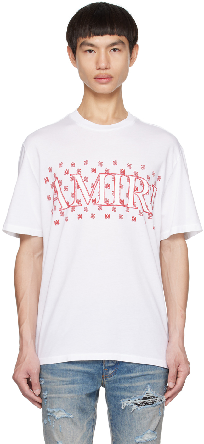 White Paisley T-Shirt