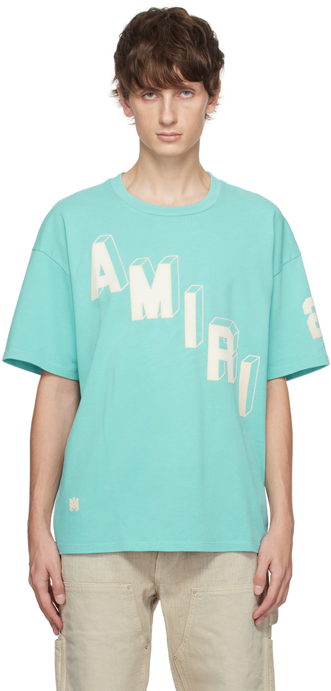 AMIRI Blue Hockey Skater T-Shirt