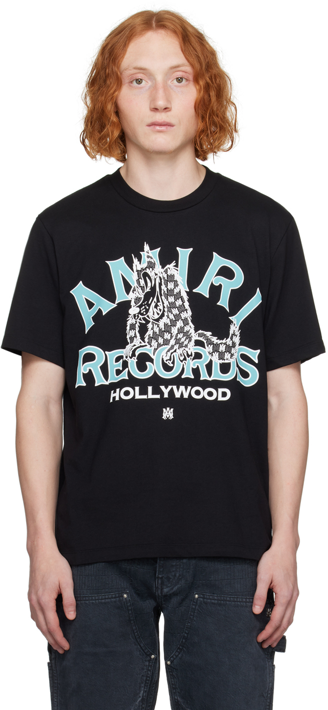 AMIRI Black Records Wolf T-Shirt