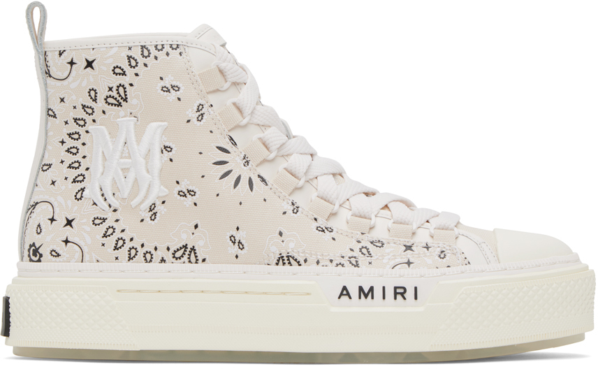 Amiri Court High Sneaker In White