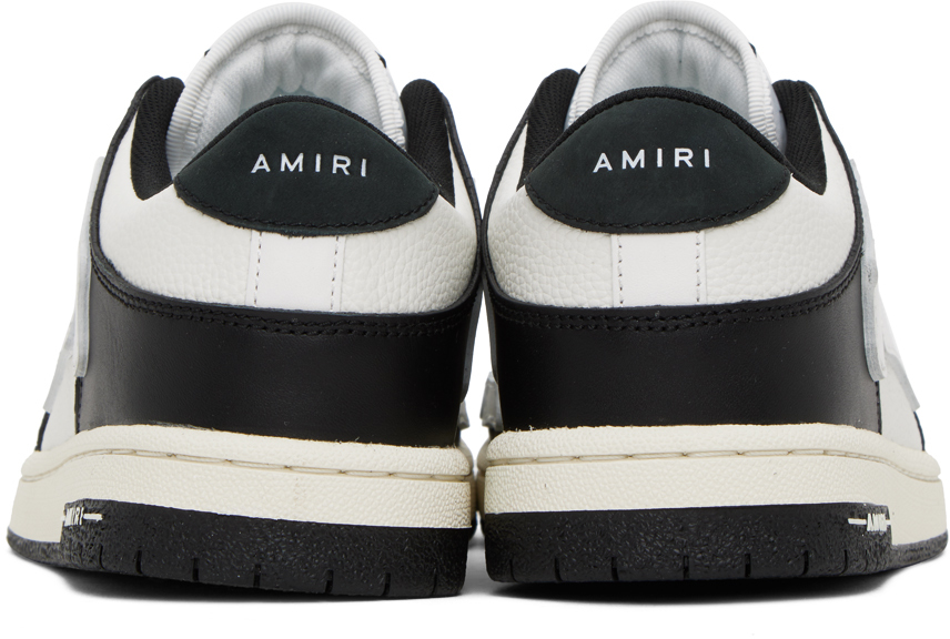 AMIRI BLACK & WHITE SKEL TOP LOW SNEAKERS