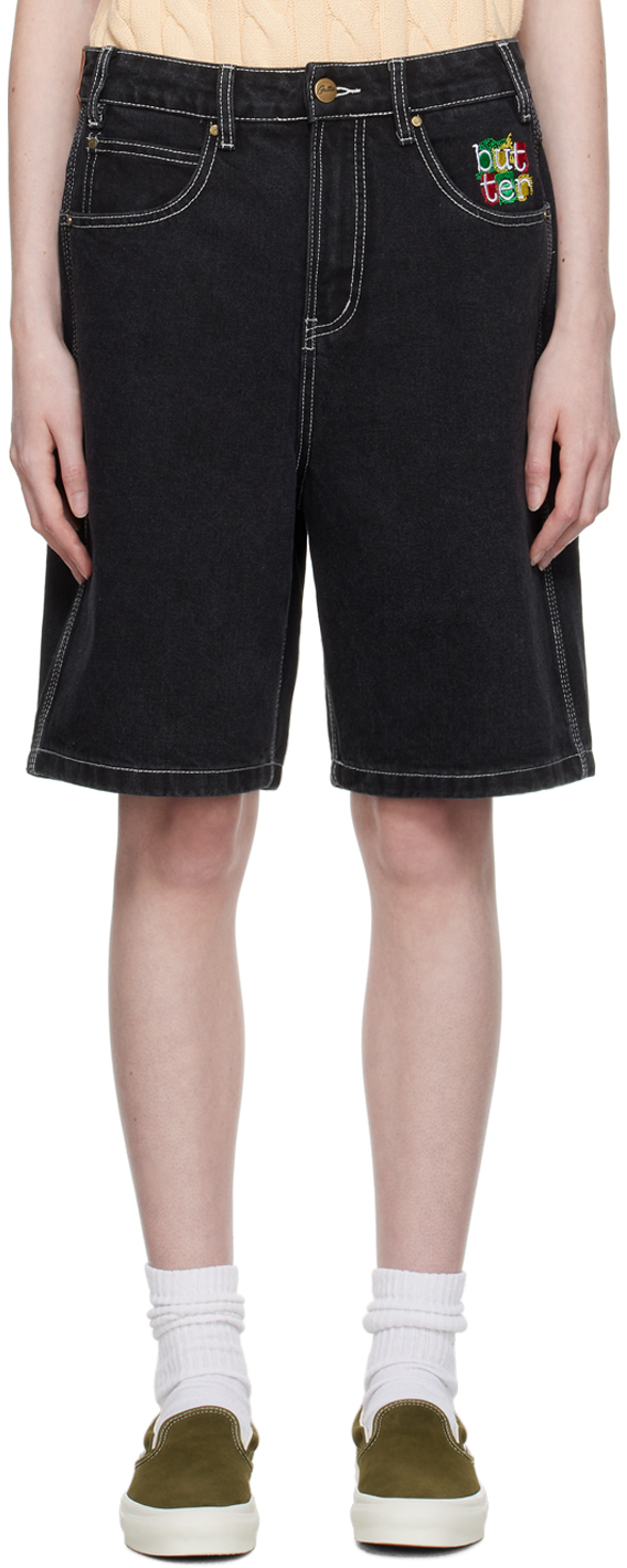 Black Scribble Shorts