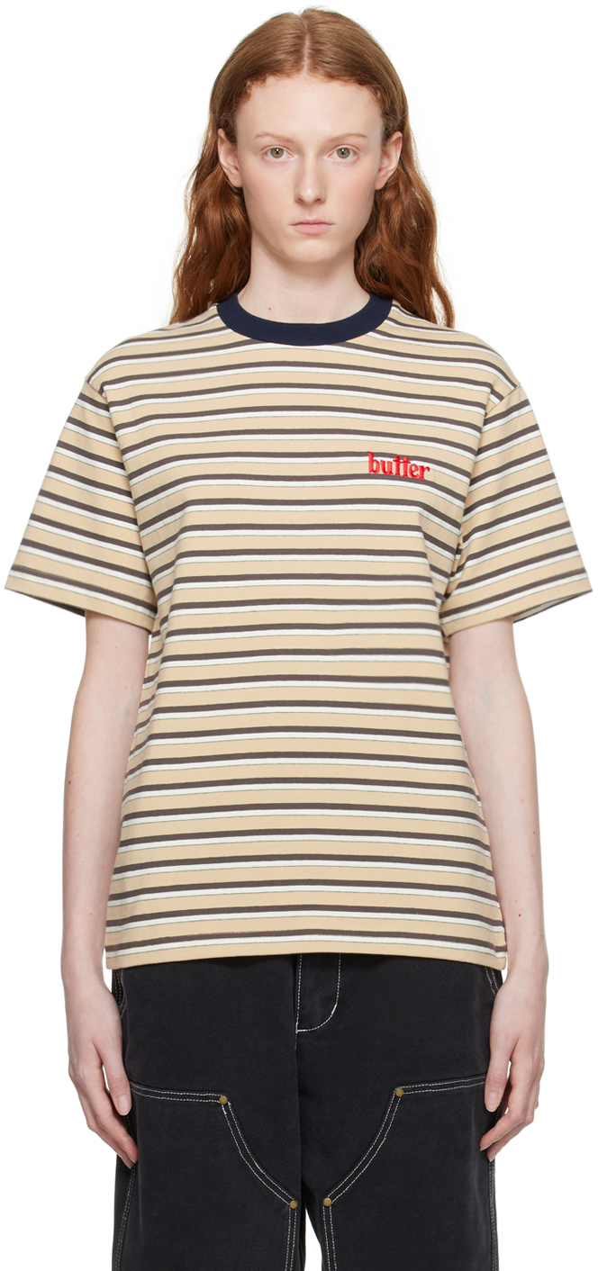Tan Striped Thomas T-Shirt