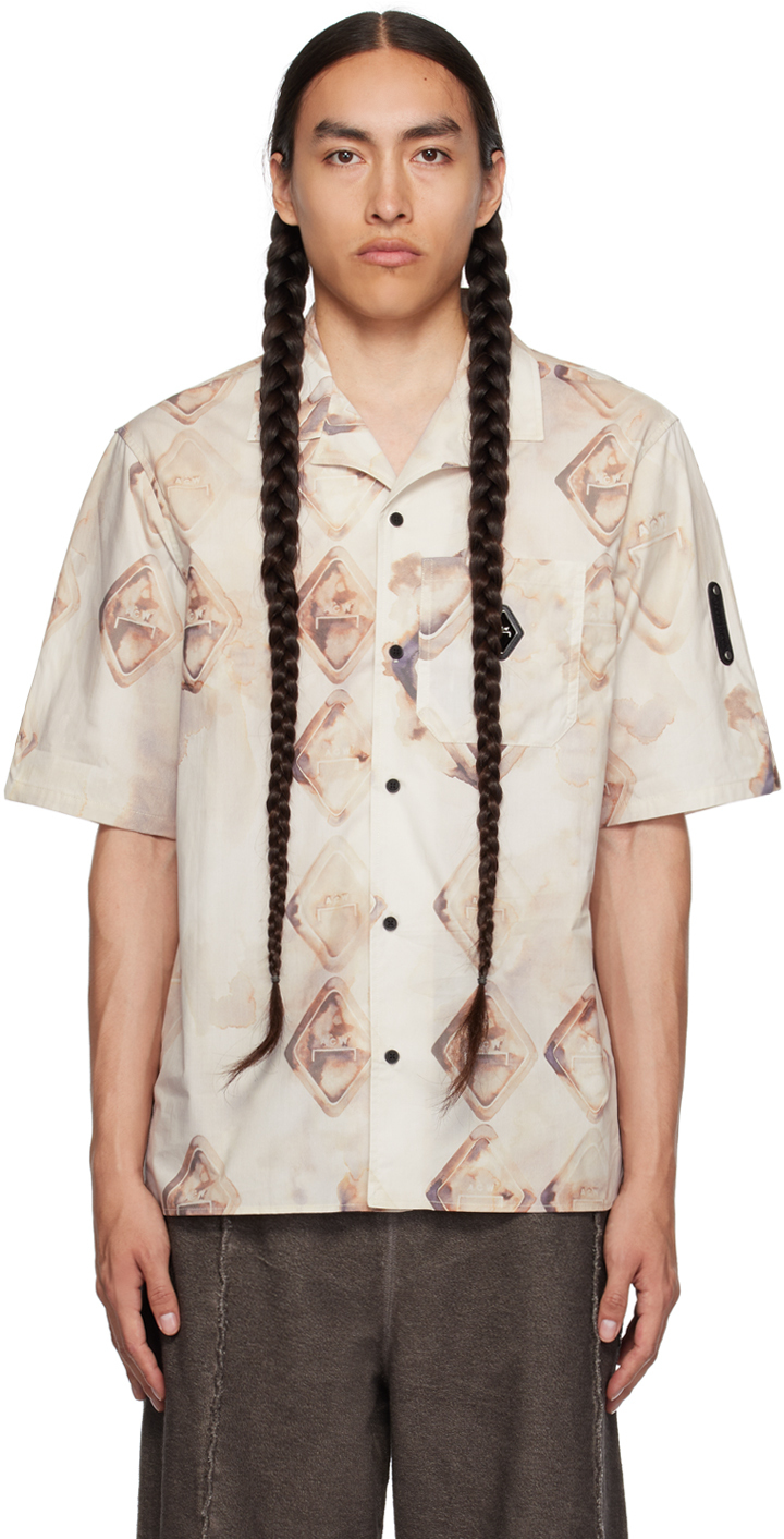 Orange Printed Shirt