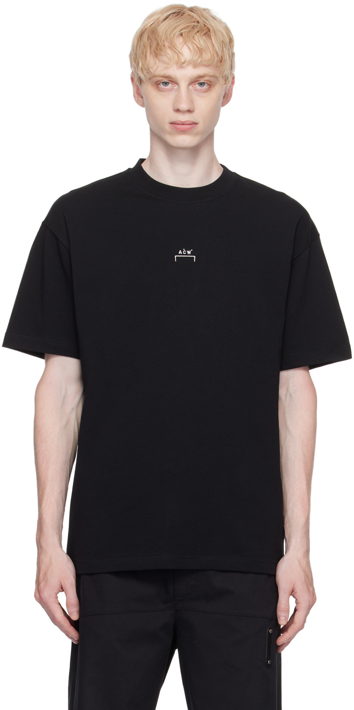 Shop A-cold-wall* Black Essential T-shirt