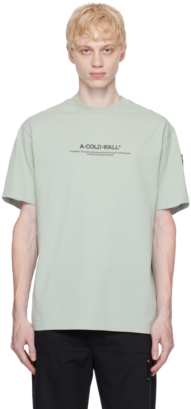 A-cold-wall* Gray Con Pro T-shirt In Mid Grey
