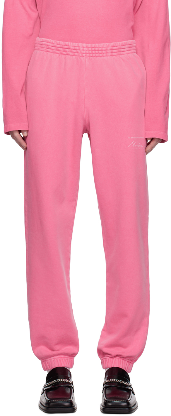 Martine Rose Pink Slim-fit Sweatpants