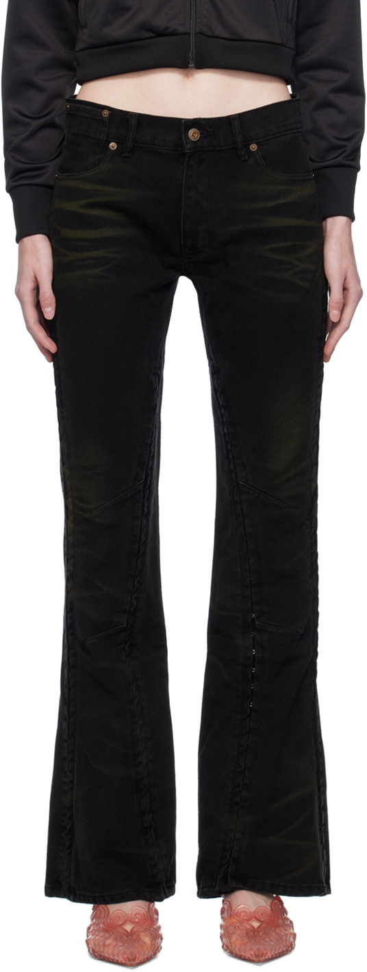 Black Hook and Eye Jeans
