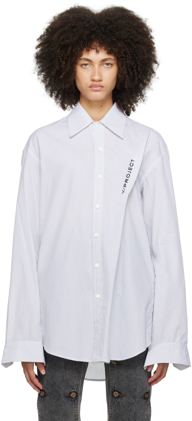 Y/Project Gray Pinched Shirt