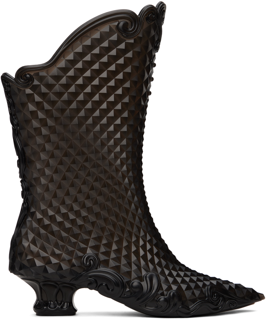 Black Melissa Edition Court Boots by Y/Project on Sale