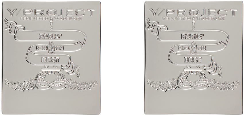 Y/project Silver Mini Paris' Best Earrings