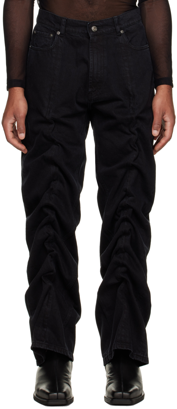 Y/project Black Classic Wire Jeans