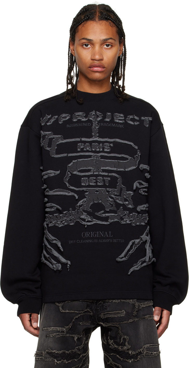 Black Graphic Sweatshirt