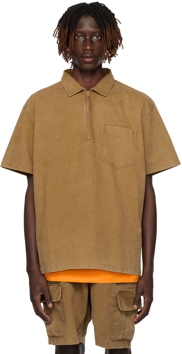 Saturdays Surf Nyc Tan Billy Sunbaked Shirt In Sepia