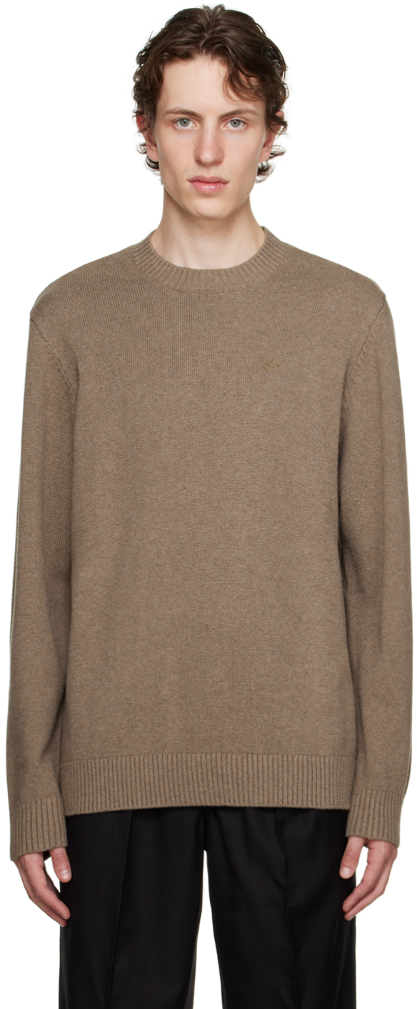 Brown Ribbed Sweater