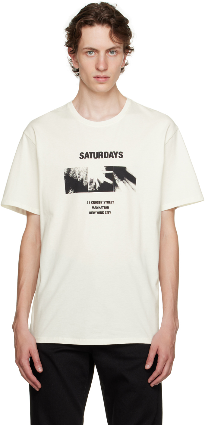 Off-White Disco Block T-Shirt by Saturdays NYC on Sale