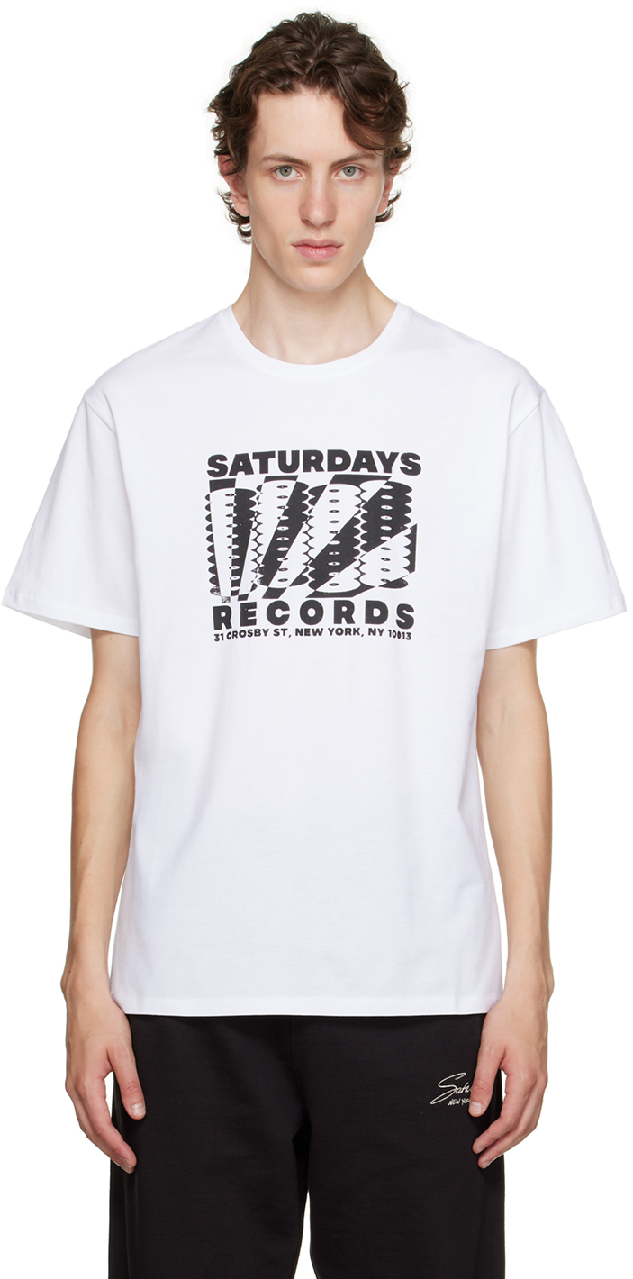 White 'Records' T-Shirt