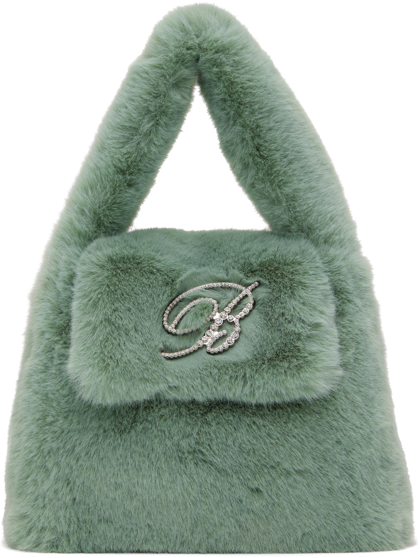 Green Faux-Fur Bag