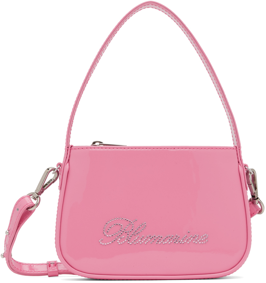 Pink Rhinestone Logo Bag