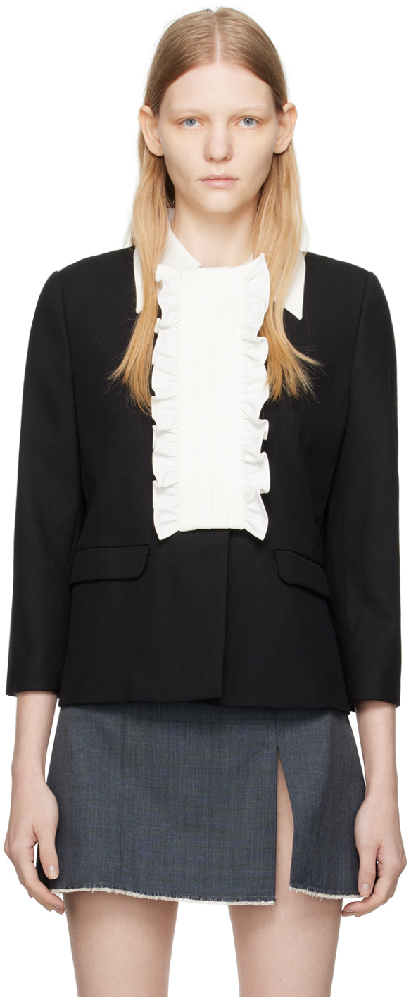 Black 2025 ruffle jacket