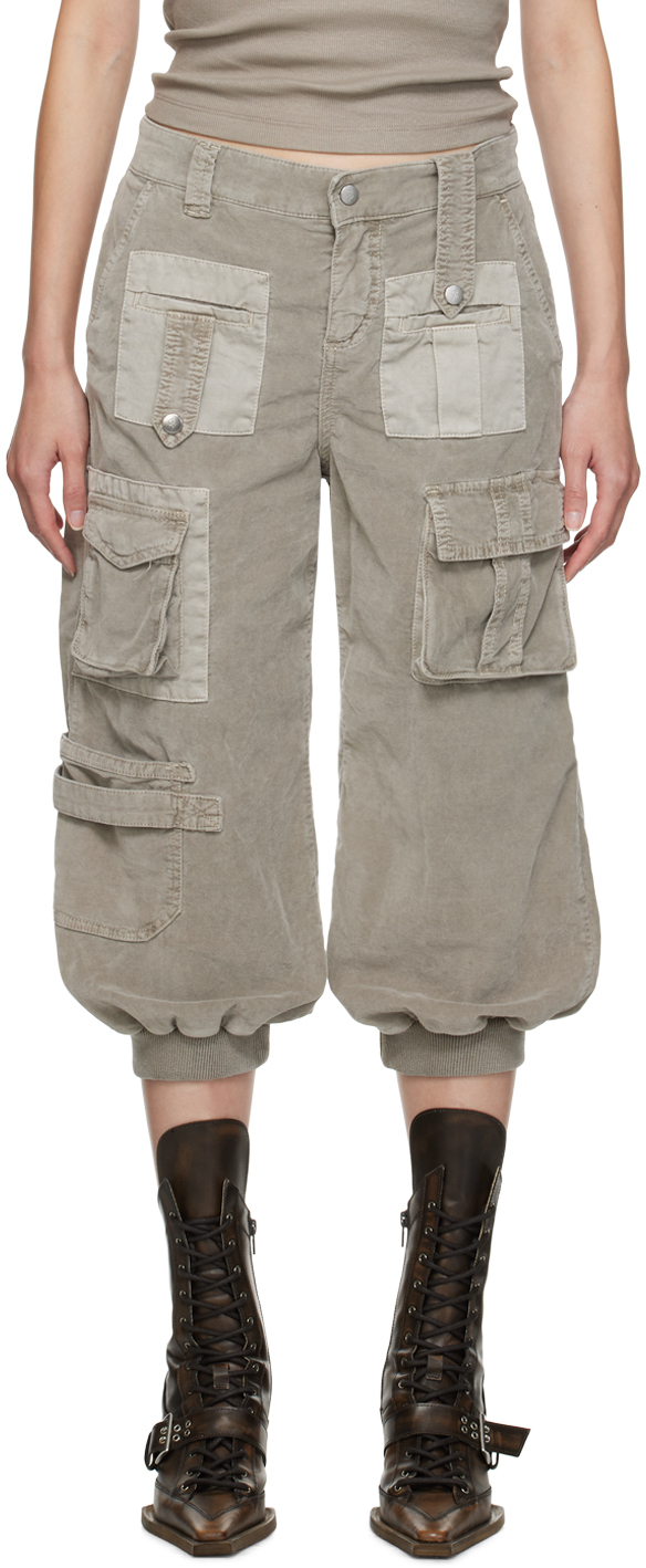 Gray Capri Trousers
