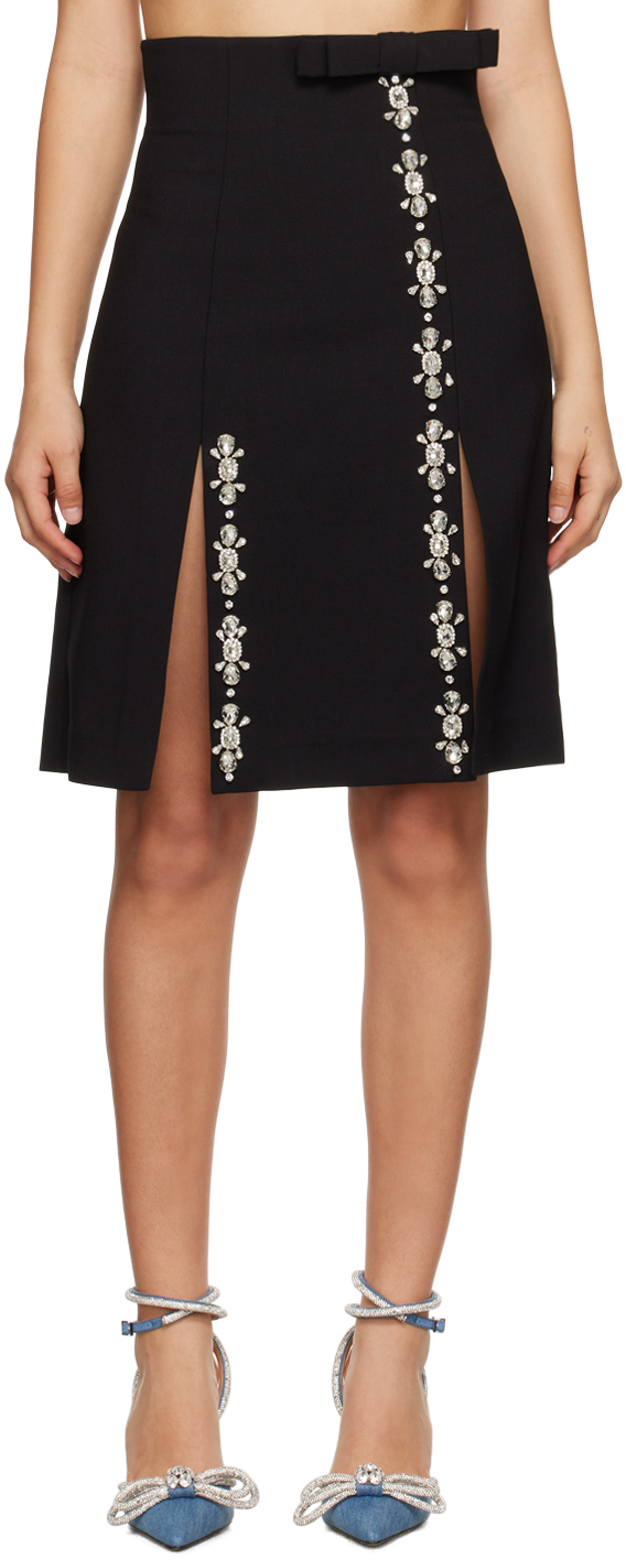 Jupe Crayon Blumarine Laine Noire Taille 8 (IT40) - Occasion Très Bon état, Valeur >450€