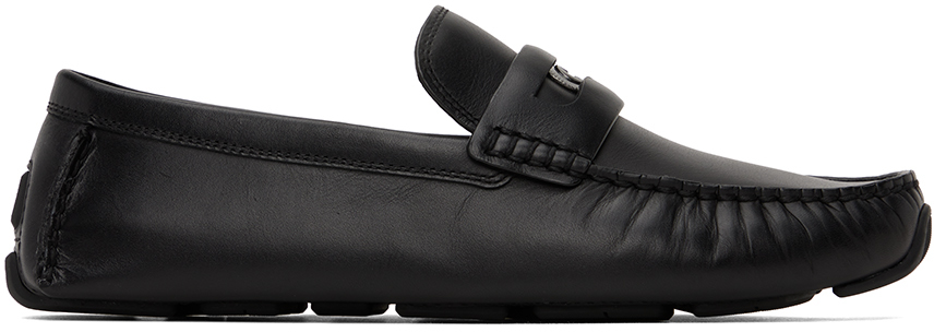 Coach Black Signature Coin Driver Loafers