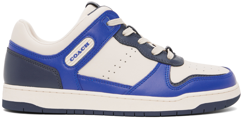 Coach C201 Sneaker In Blue Fin